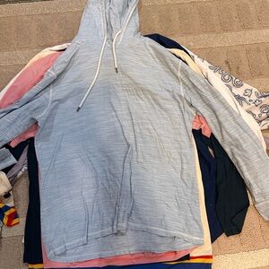 BKE Light Blue Hooded Pullover Sweatshirt